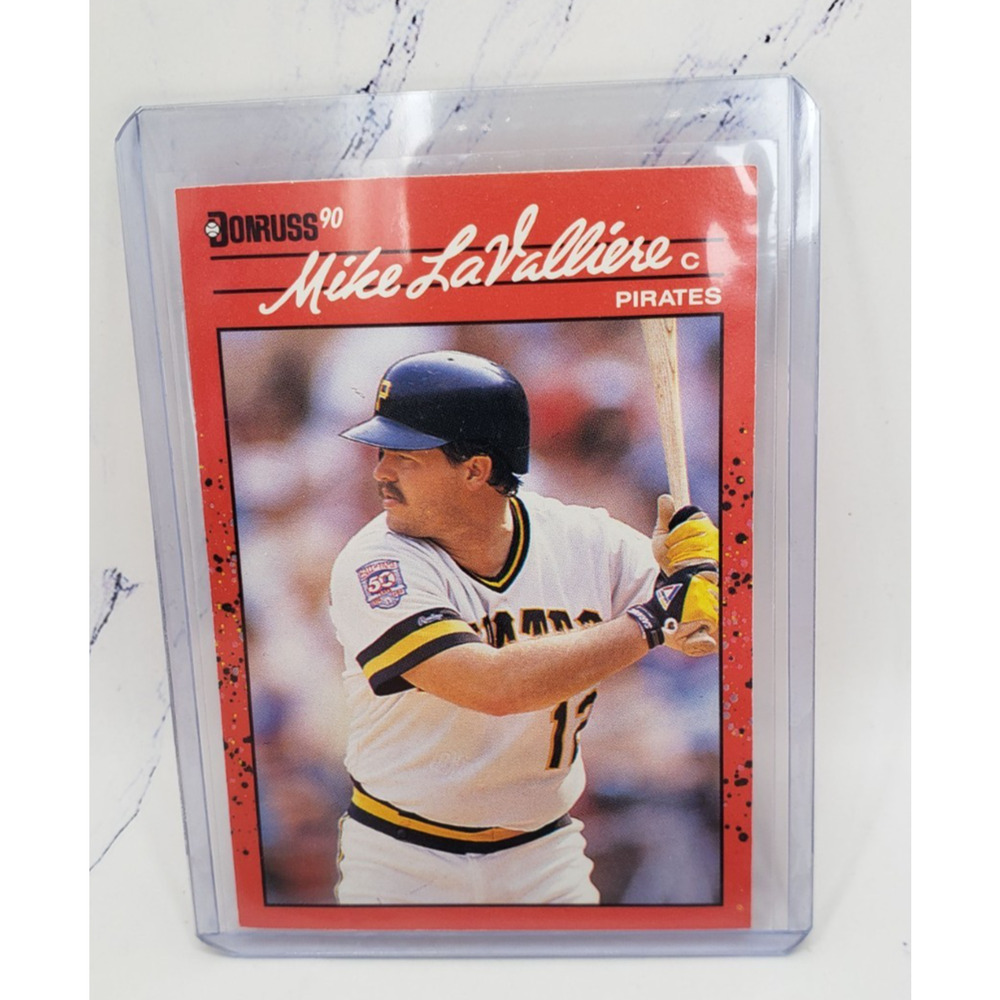1990 Donruss #211 Mike LaValliere Pittsburgh Pirates